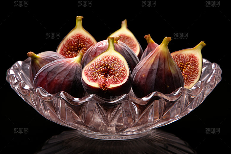 无花果清甜美食摄影图