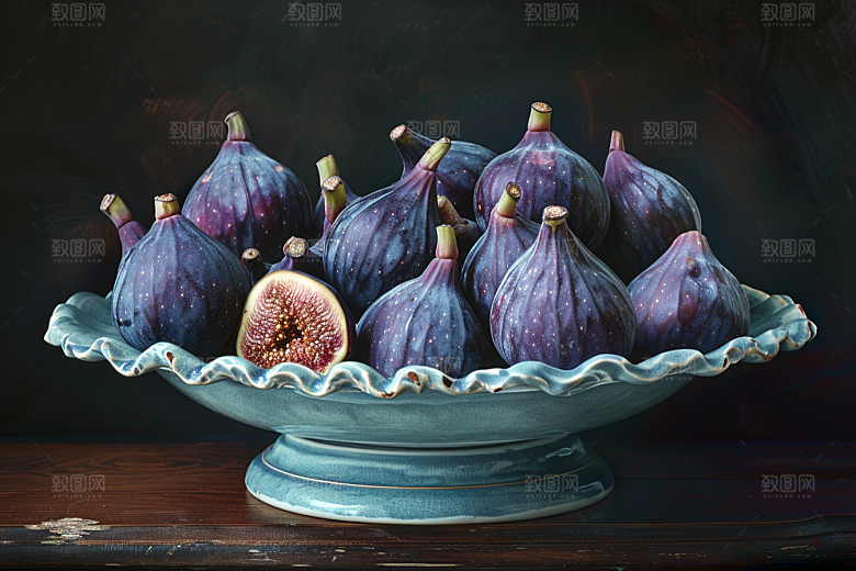 无花果高清糖包子摄影图