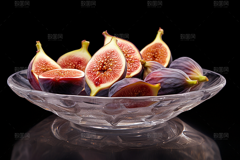 无花果水果美食摄影图