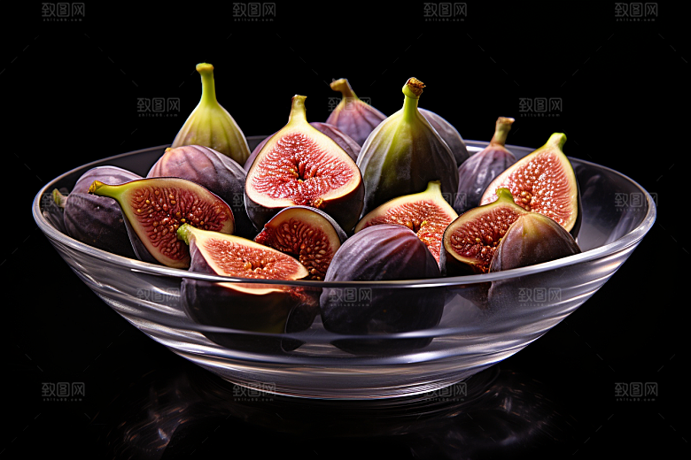 无花果果实美食摄影图