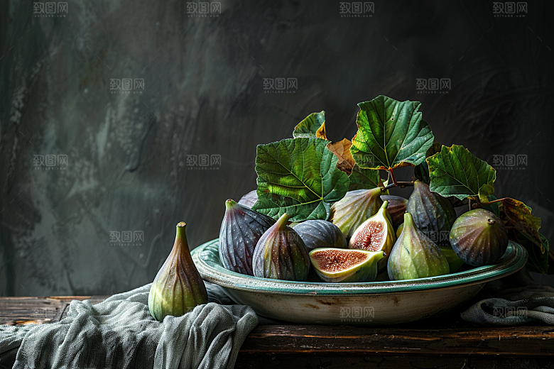 无花果水果美食摄影图