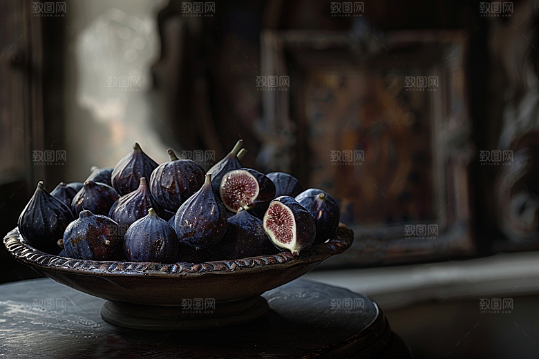 无花果素材美食摄影图