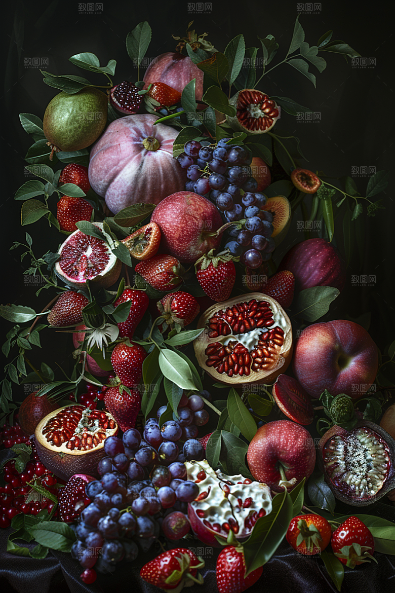 无花果自然水果摄影图