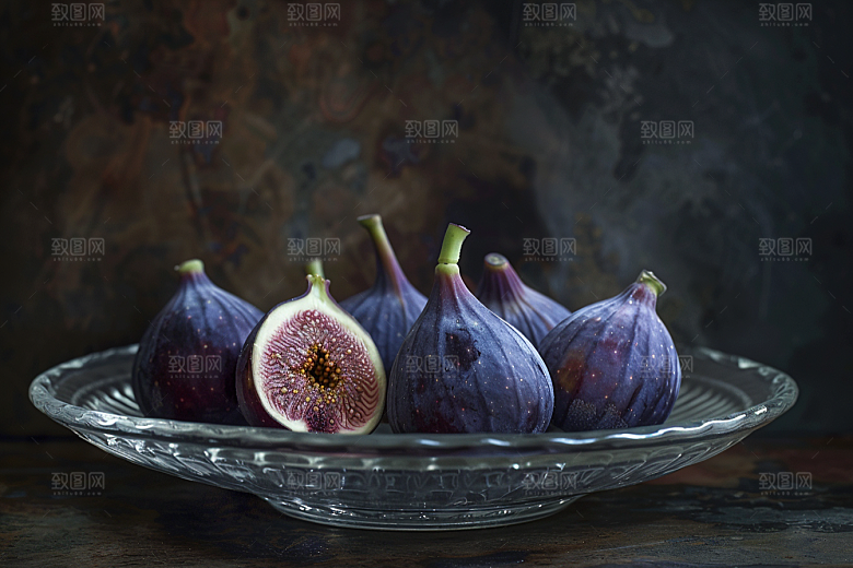 无花果糖包子水果摄影图