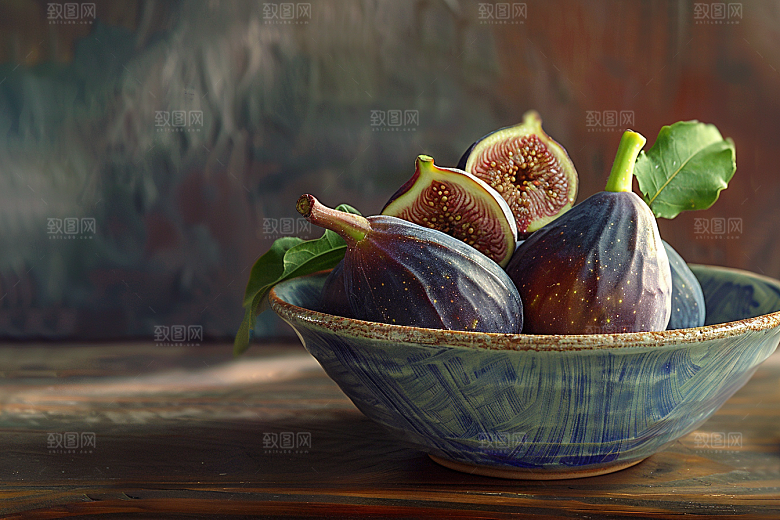 无花果水果自然摄影图