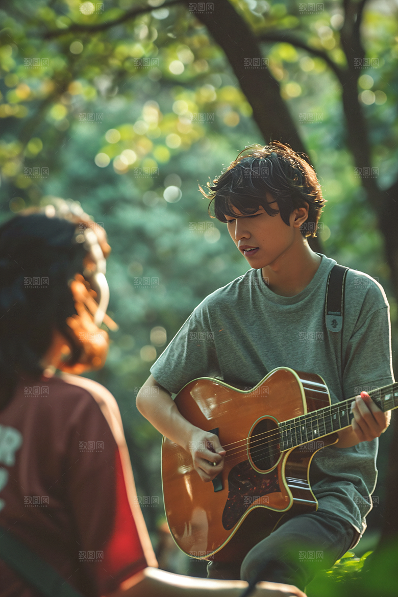 年轻人生活少年摄影图