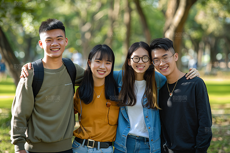 年轻人青春肖像摄影图
