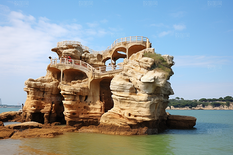 厦门风光海边城市国内游摄影图