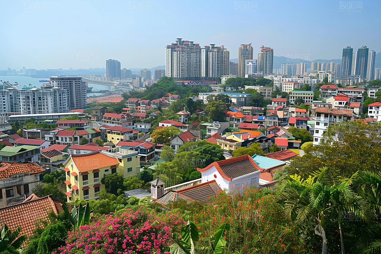厦门旅游风光地标摄影图