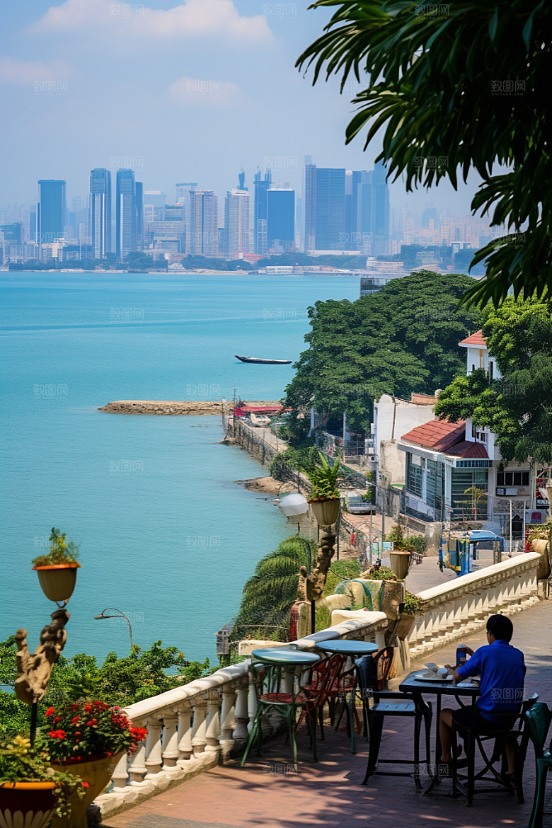 厦门旅游海边城市国内游摄影图