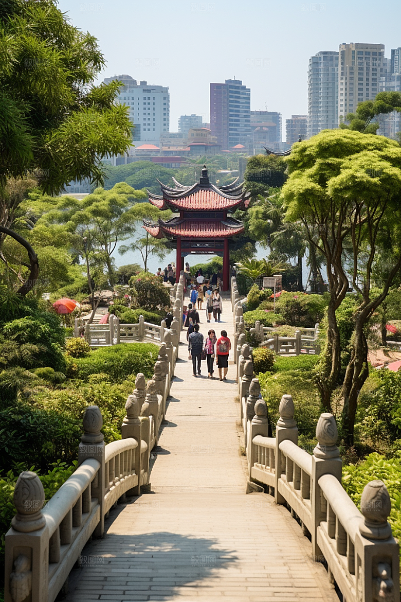 厦门旅游都市漫步自由行摄影图