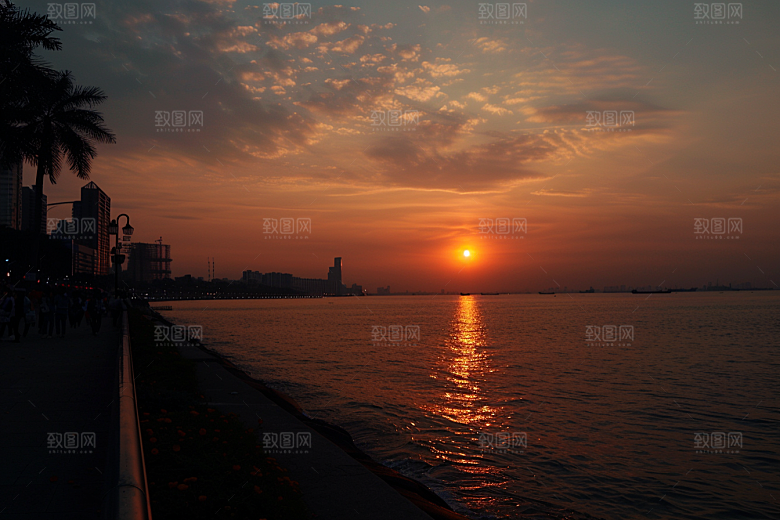 厦门旅游国内游都市漫步摄影图