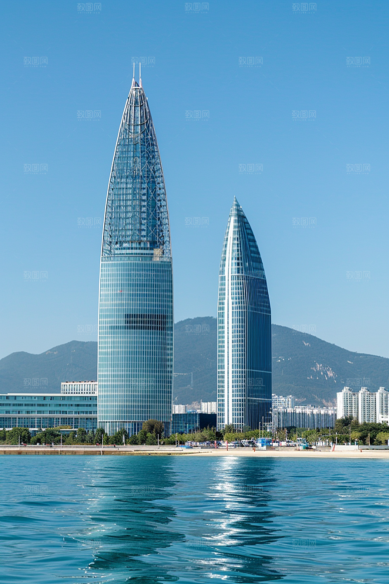 厦门旅游海边城市旅行摄影图