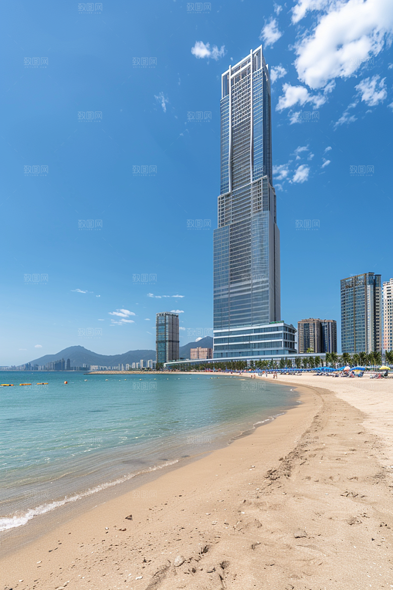 厦门旅游海边城市citywalk摄影图