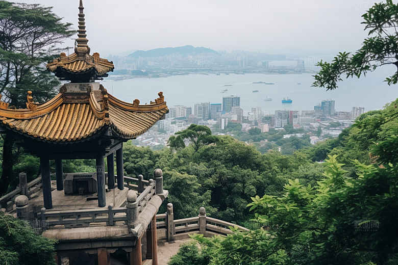 厦门旅游闽南都市漫步摄影图