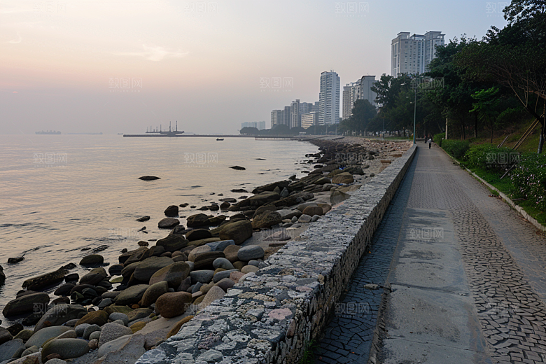 厦门旅游海边城市旅行摄影图