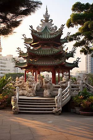 厦门旅游海边城市旅行摄影图