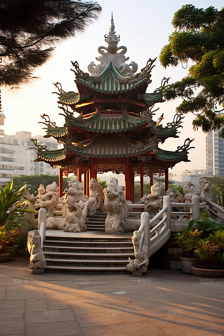 厦门旅游海边城市旅行摄影图