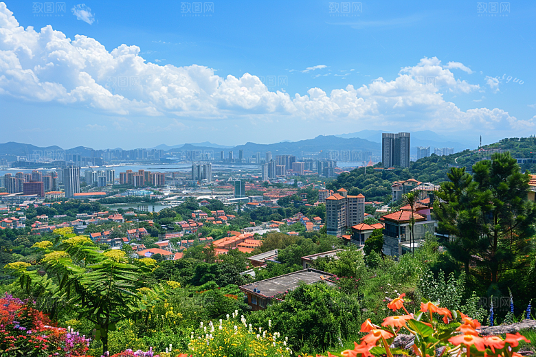 厦门旅游景色都市漫步摄影图