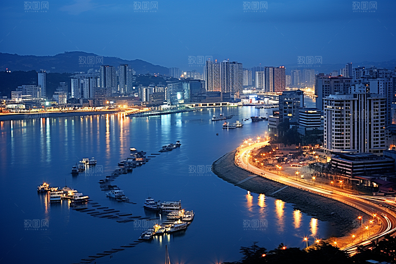 厦门旅游citywalk闽南摄影图