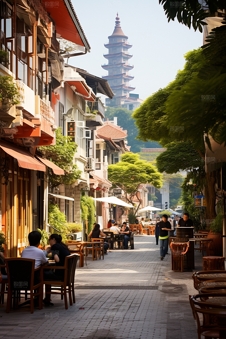 厦门旅游都市漫步自由行摄影图