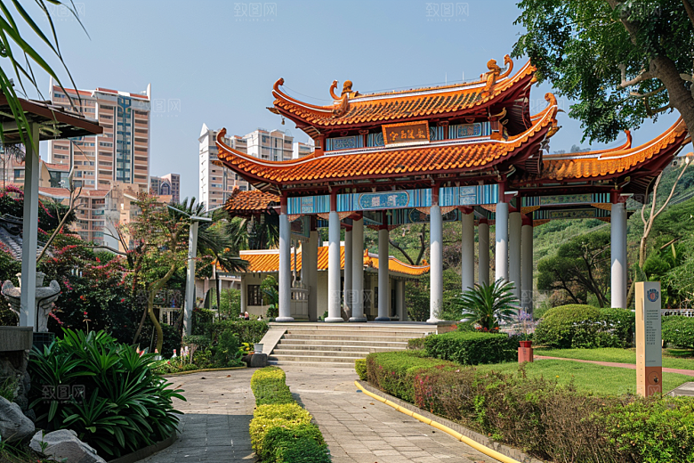 厦门旅游都市漫步景色摄影图