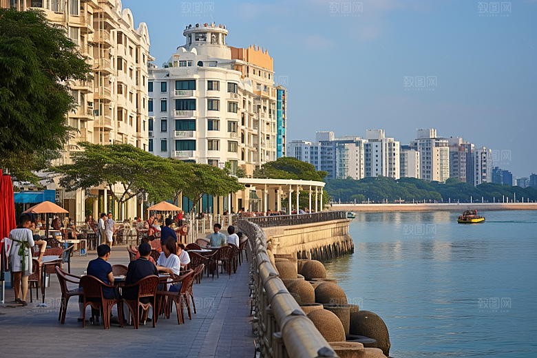 厦门旅游citywalk自由行摄影图