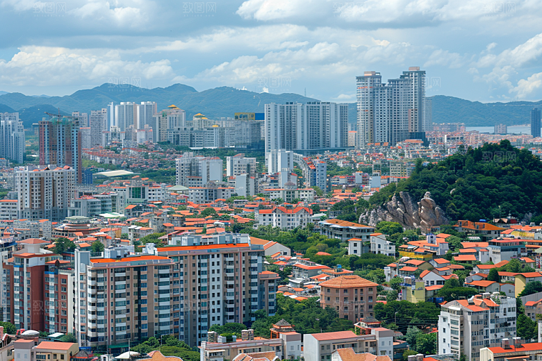 厦门旅游城市海边城市摄影图