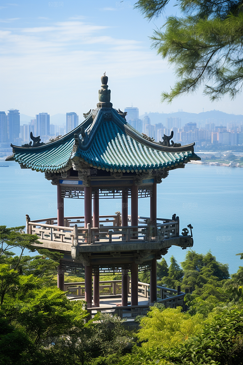 厦门旅游海边城市高清摄影图