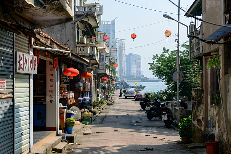 厦门旅游地标都市漫步摄影图