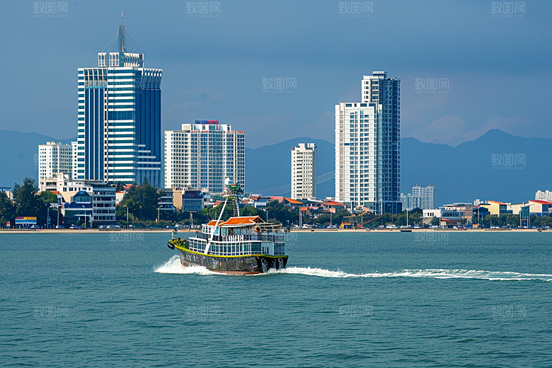 厦门旅游海边城市旅行摄影图