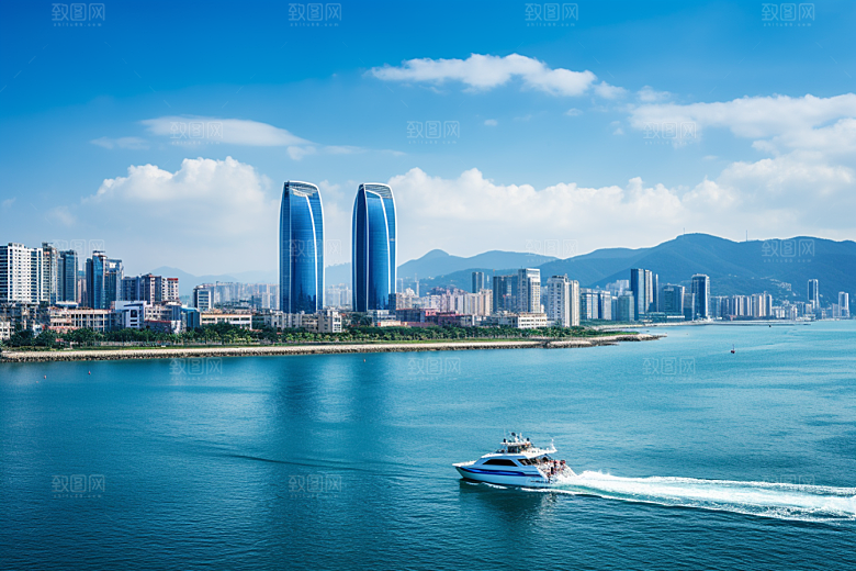 厦门旅游都市漫步景色摄影图