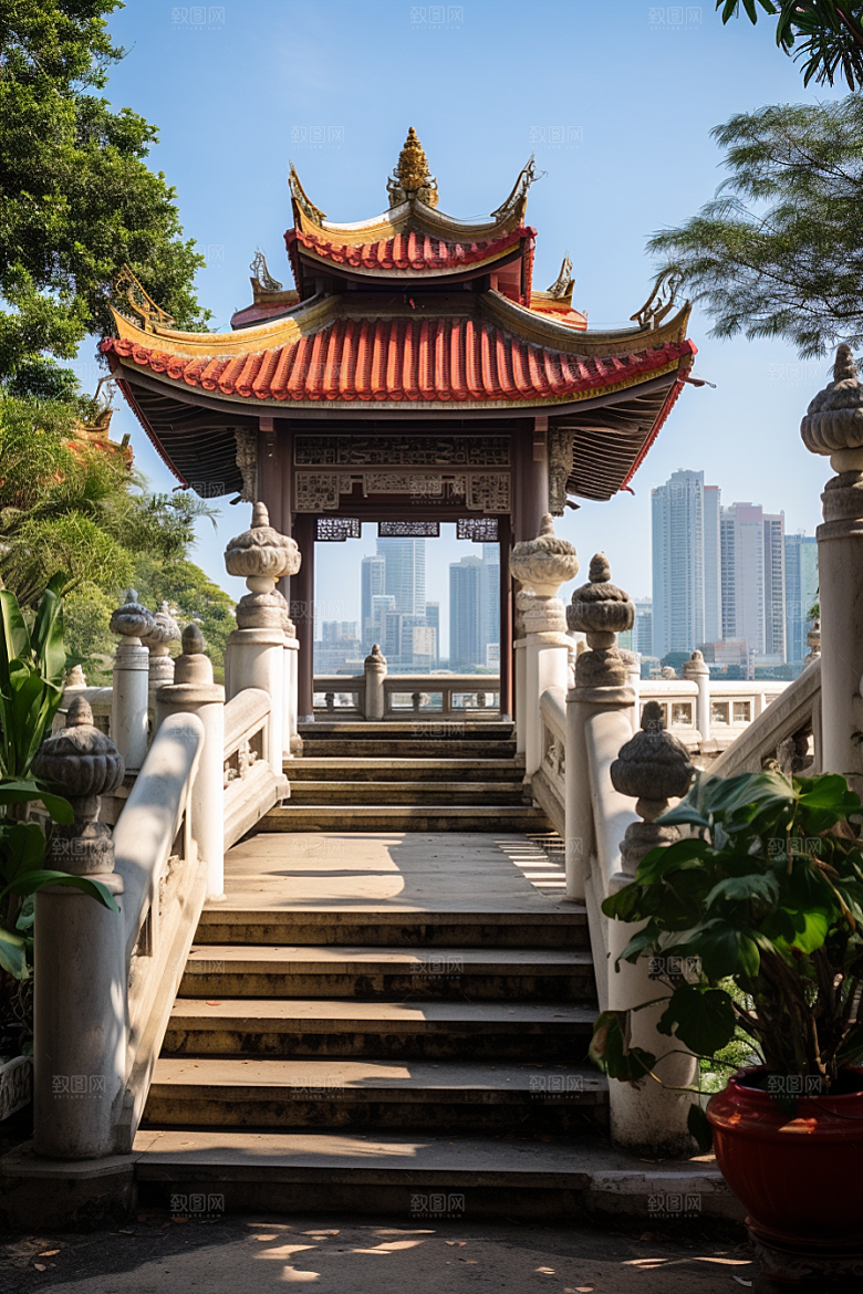 厦门旅游闽南都市漫步摄影图