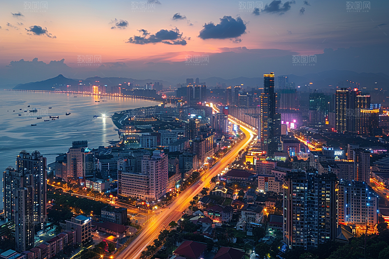 厦门旅游都市漫步闽南摄影图