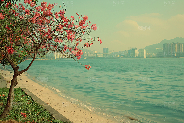 厦门旅游地标都市漫步摄影图