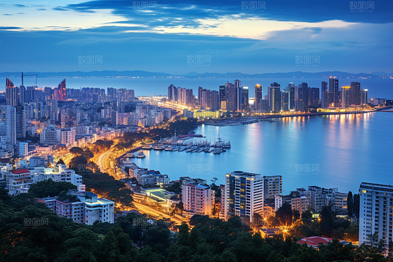 厦门旅游都市漫步自由行摄影图