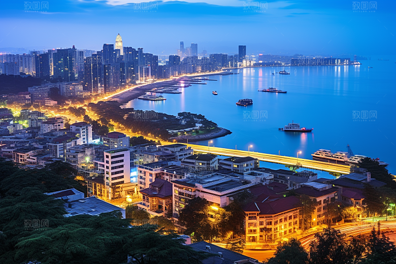 厦门旅游目的地地标摄影图