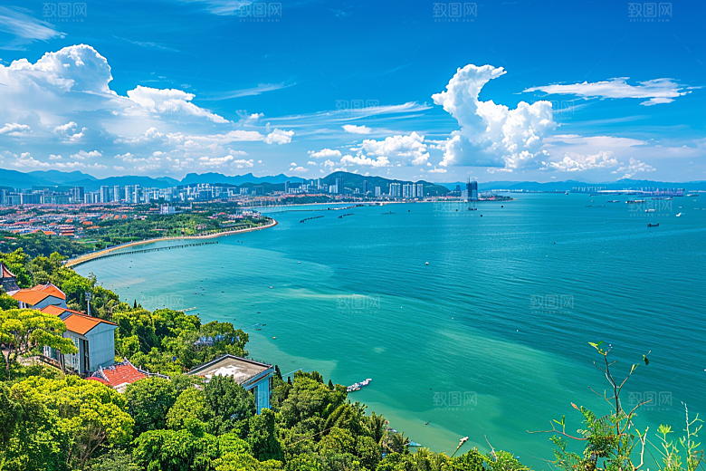 厦门旅游海边城市国内游摄影图