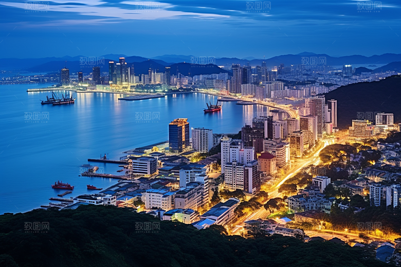 厦门旅游地标都市漫步摄影图
