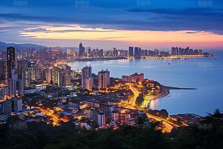 厦门旅游都市漫步景色摄影图