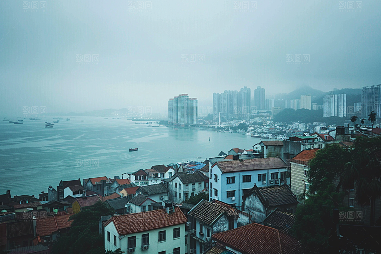 厦门旅游地标都市漫步摄影图