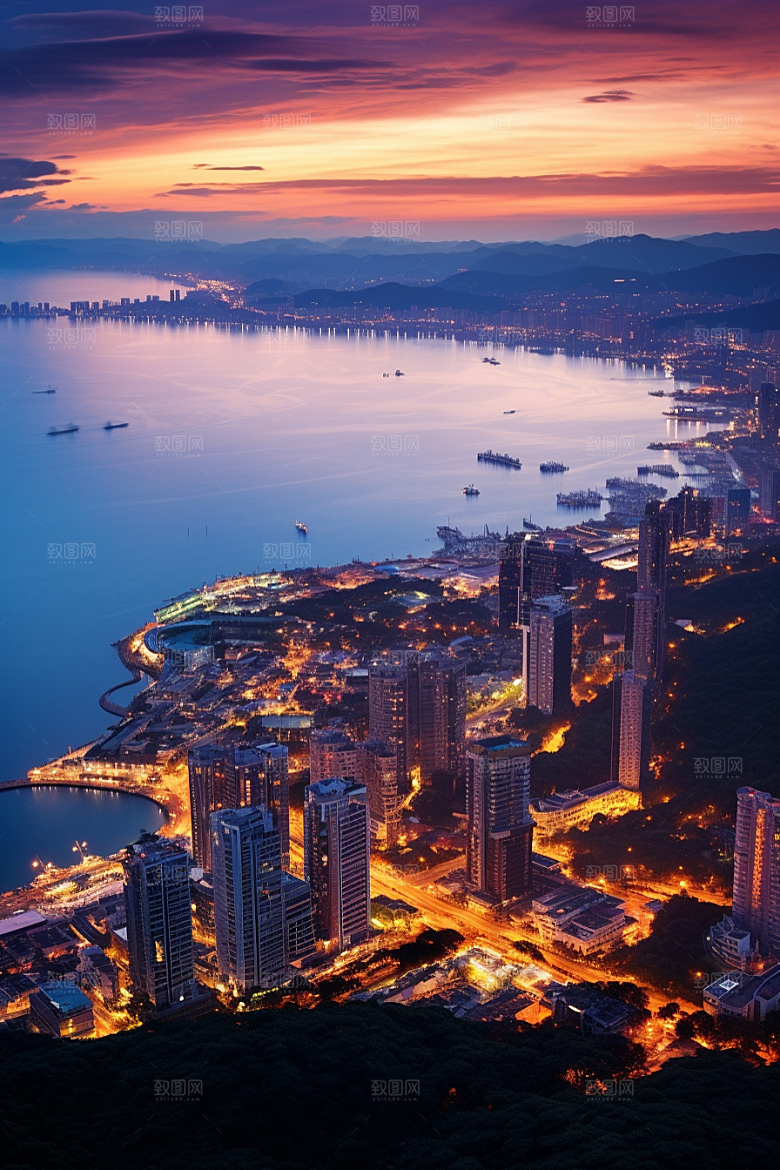 厦门旅游海边城市高清摄影图
