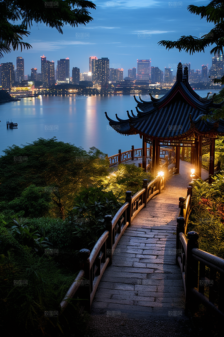 厦门旅游目的地地标摄影图