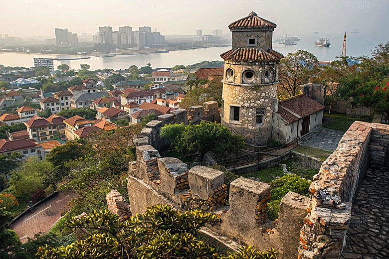 厦门旅游城市海边城市摄影图