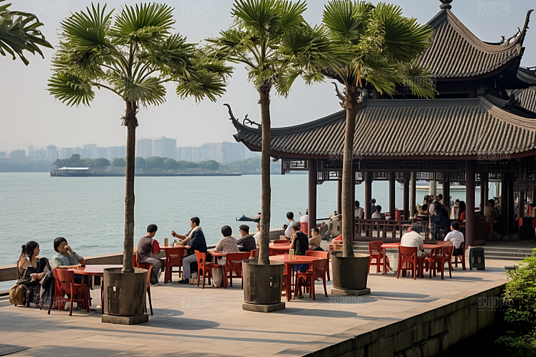 厦门旅游景色citywalk摄影图