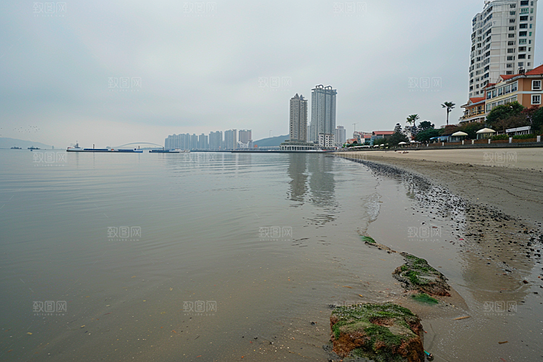 厦门旅游风光海边城市摄影图