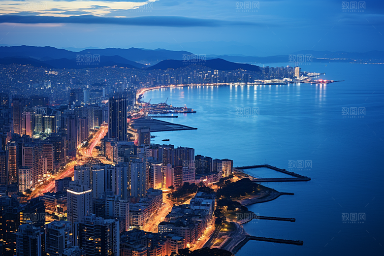 厦门旅游海边城市高清摄影图