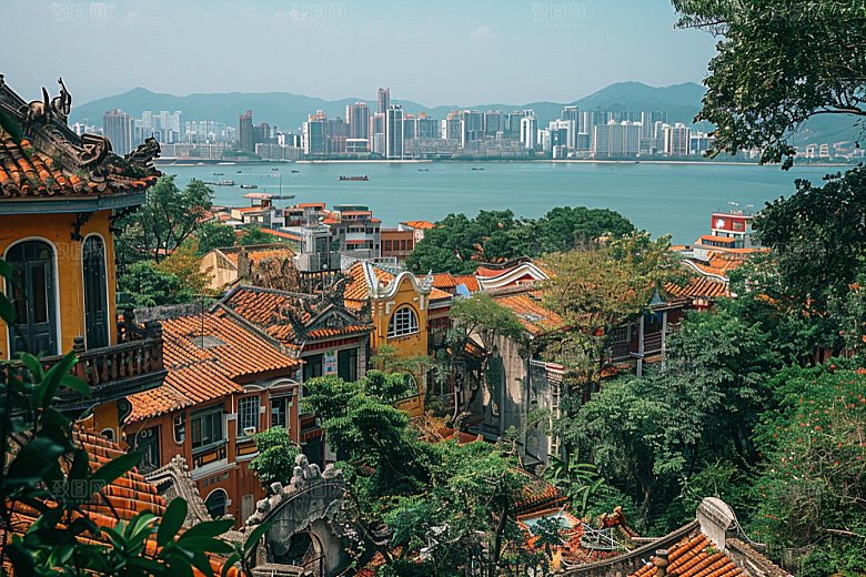 厦门旅游都市漫步闽南摄影图