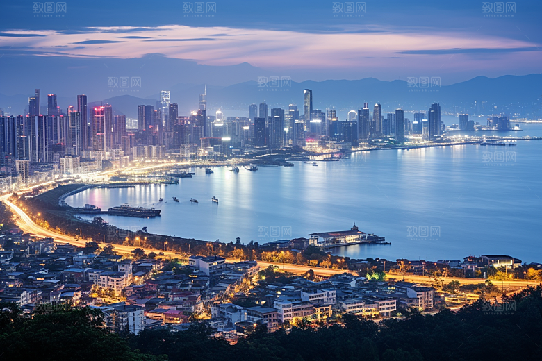 厦门旅游风光地标摄影图