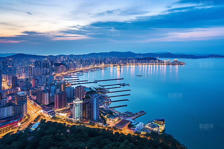 厦门旅游地标城市摄影图
